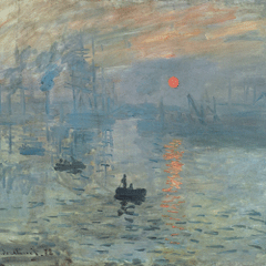 reproductie Soleil levant van Claude Monet